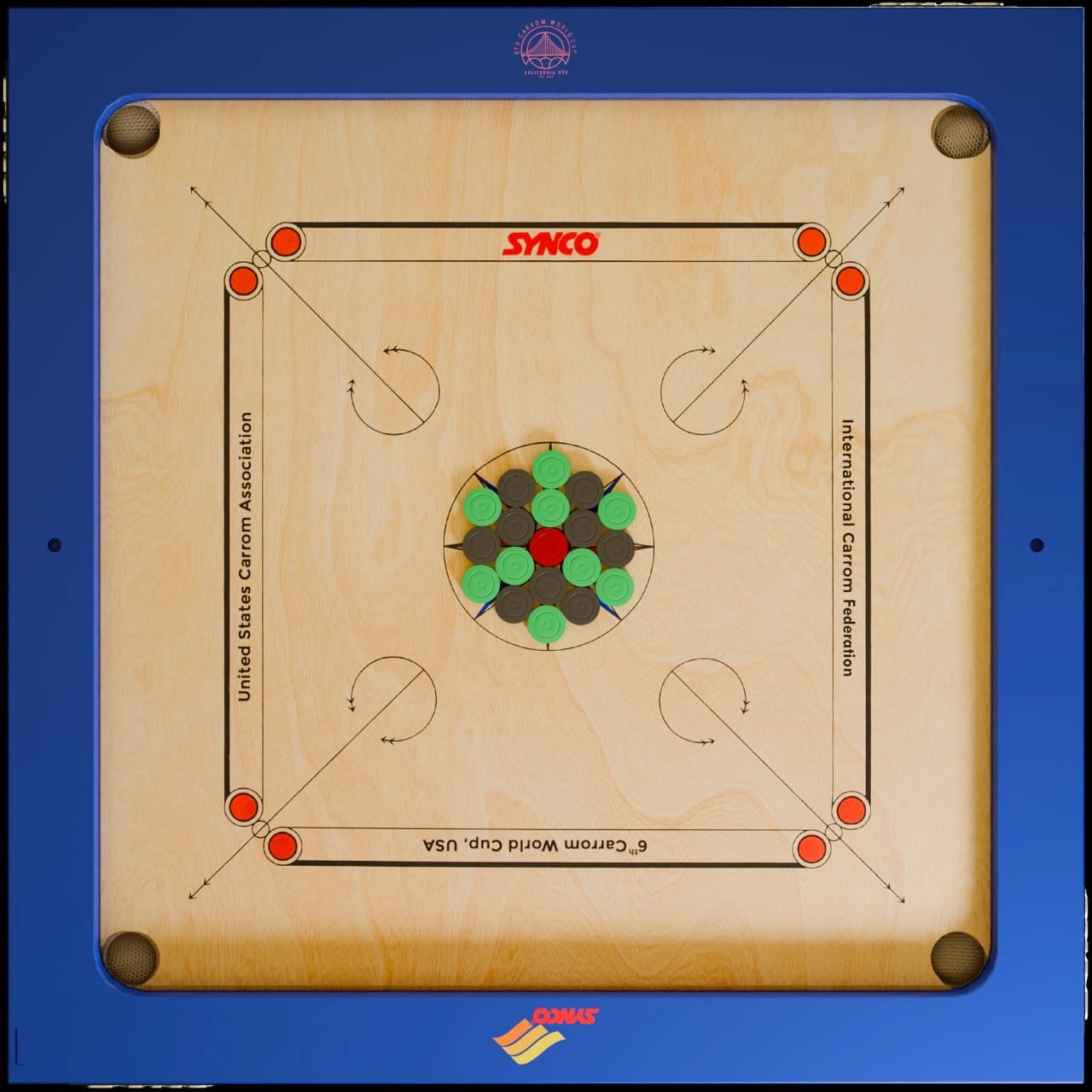 Carrom Board - World Cup Special Edition Carrom Set